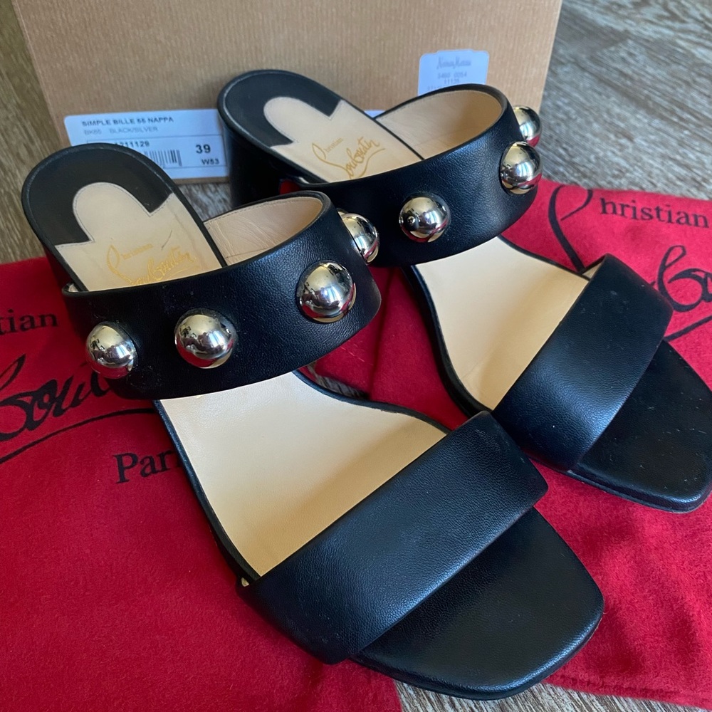 “Simple Billie 55 Nappa” Christian Louboutin sandals